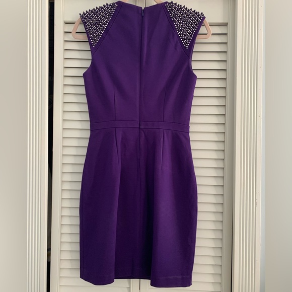 Beaded Cap Sleeve Dress, Size 2 - Picture 5 of 6